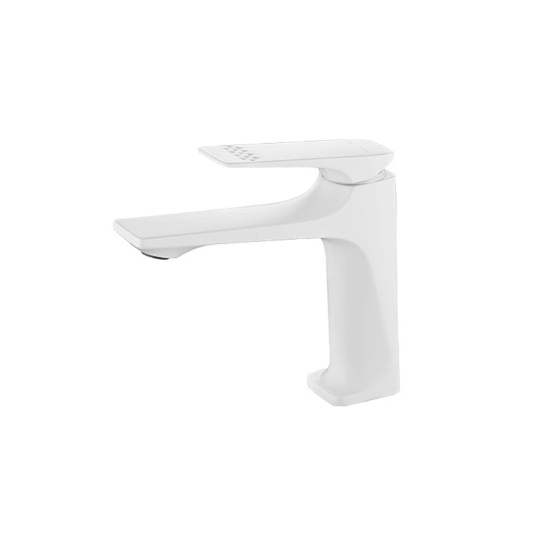 Modern Bathroom Faucet Brass Deep Curve Lever Handle with Faucet Hose