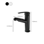 Pull-out simple bathroom sink tap 1 hole single lever faucet
