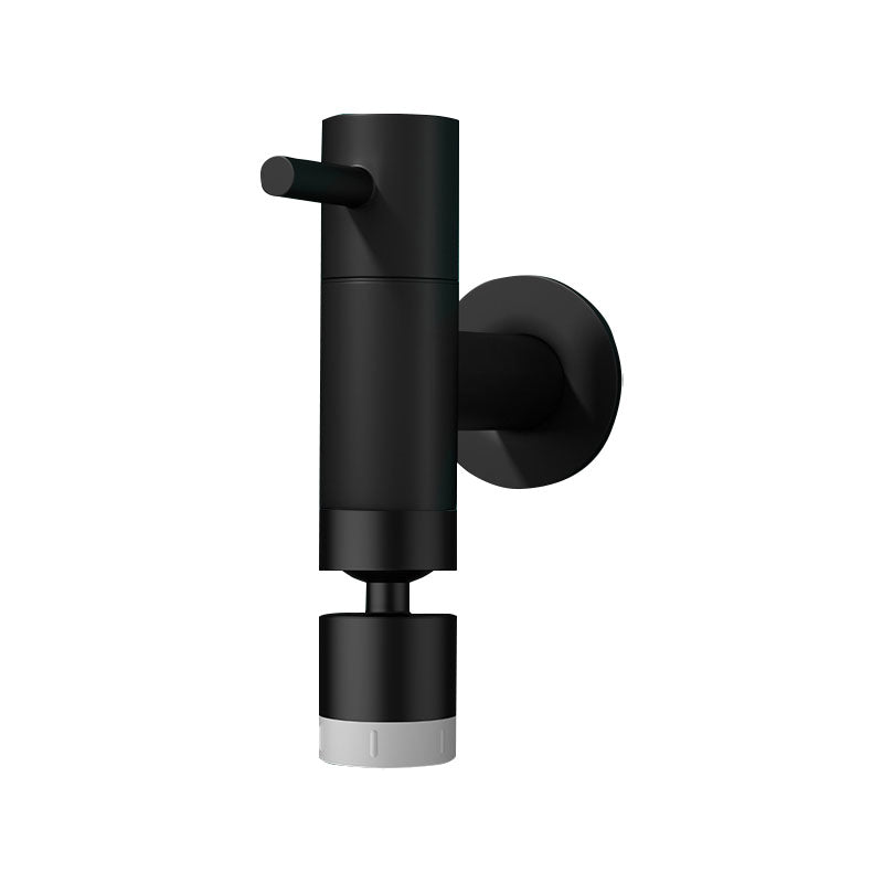 Contemporary Wall-Mounted Bathroom Faucet One Hole Solid Brass Round Faucet