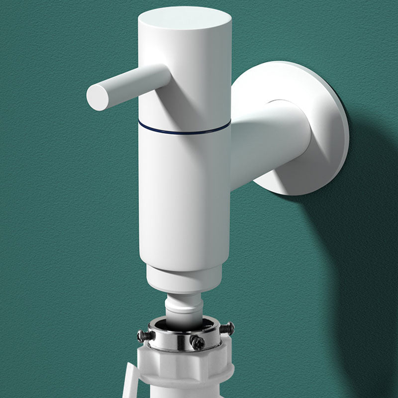 Contemporary Wall-Mounted Bathroom Faucet One Hole Solid Brass Round Faucet