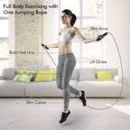 Adjustable skipping rope with Tangle-Free technology