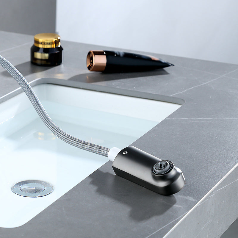 Contemporary Style Centerset Faucets Bathroom Fixtures with Lever Handle