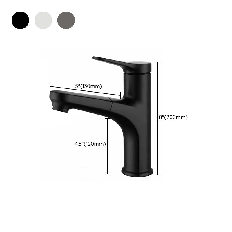 Contemporary Style Centerset Faucets Bathroom Fixtures with Lever Handle