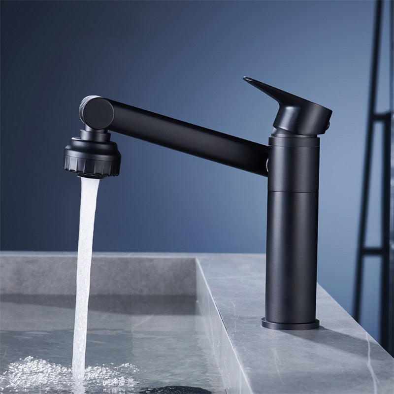 Modern Copper Low Arc Centerset Faucets Bathroom Sink Faucet
