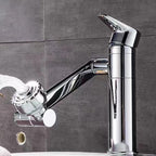 Modern Copper Low Arc Centerset Faucets Bathroom Sink Faucet