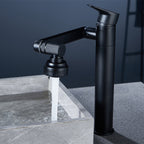 Modern Copper Low Arc Centerset Faucets Bathroom Sink Faucet