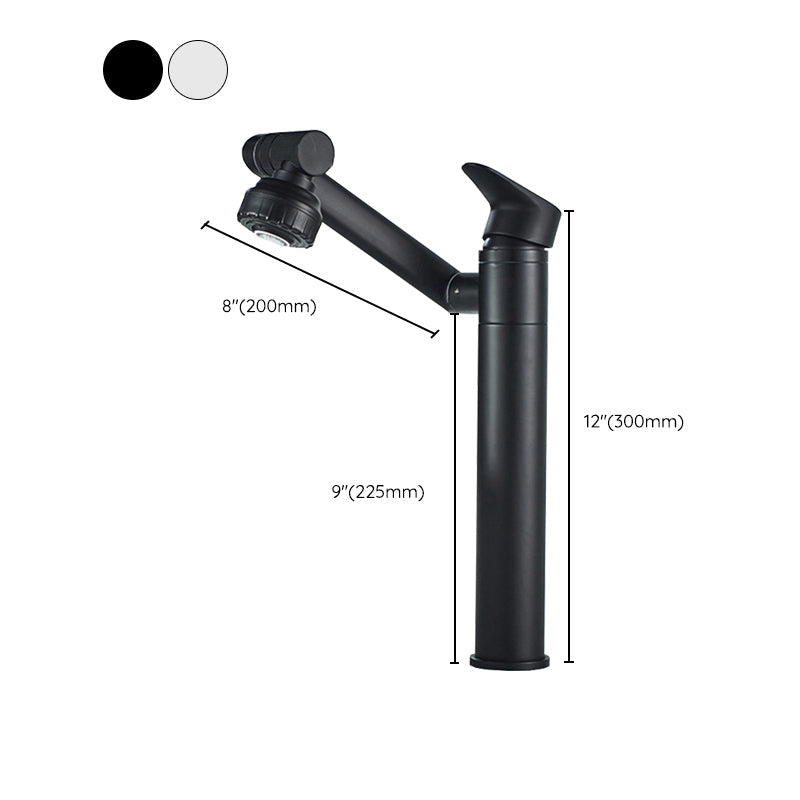 Modern Copper Low Arc Centerset Faucets Bathroom Sink Faucet