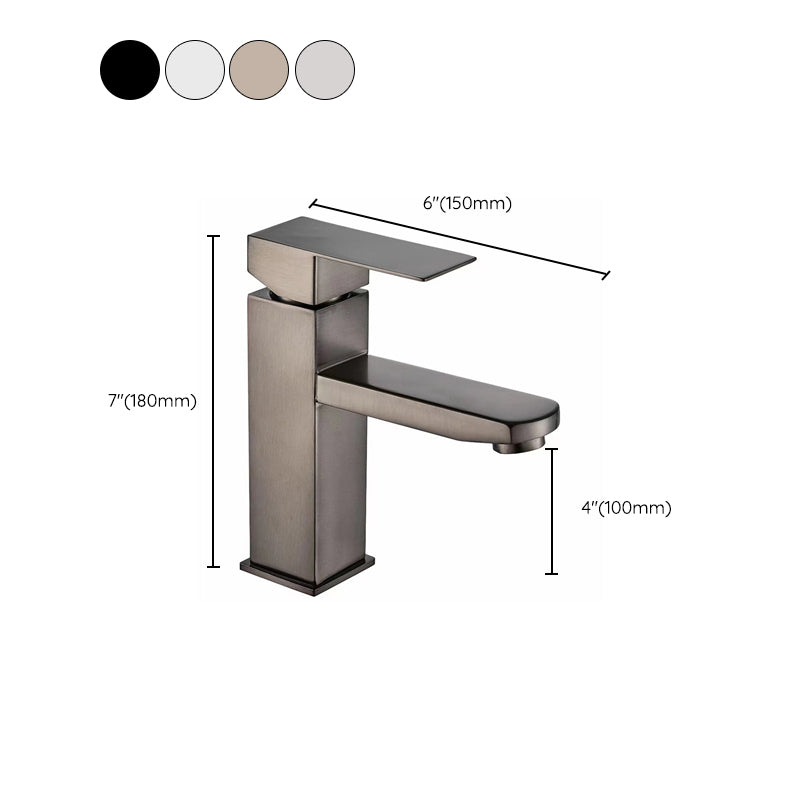Contemporary Style Faucets Single Handle Basin Bathroom Faucet