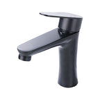 Contemporary Stainless Steel Sink Faucet Lever Handles Low Arc Sink Faucet