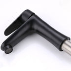 Contemporary Stainless Steel Sink Faucet Lever Handles Low Arc Sink Faucet