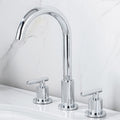 Modern 2-Handle Bathroom Sink Faucet 3-Hole Widespread Bathroom Faucet