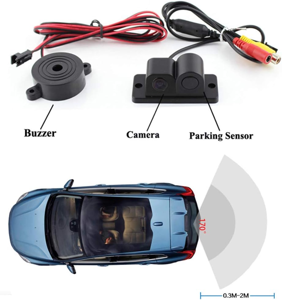 Car Rear View Camera with Parking Sensor 2-in-1 – SafePark