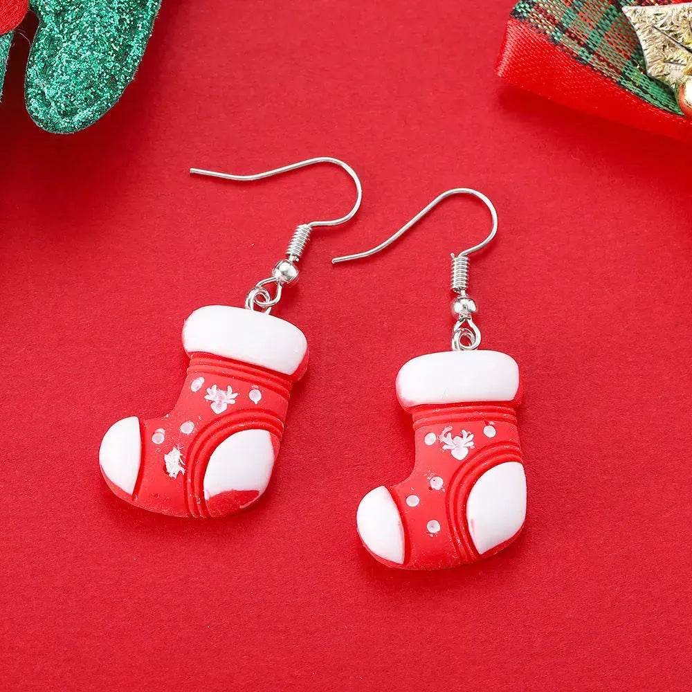 Creative Cartoon Christmas Earrings Fashion