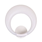 LED Nightstand Wall Lamp Nordic Style White/Black Wall Light with Circle Moon Acrylic Shade
