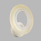 Modern LED Wall Mounted Light White Ring Wall Lamp with Acrylic Shade in Warm/White Light