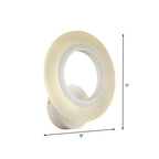Modern LED Wall Mounted Light White Ring Wall Lamp with Acrylic Shade in Warm/White Light