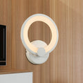 White Hoop Wall Spotlight Lighting Simple LED Acrylic Wall-Mounted Lamp Light for Corner