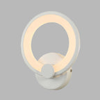 White Hoop Wall Spotlight Lighting Simple LED Acrylic Wall-Mounted Lamp Light for Corner