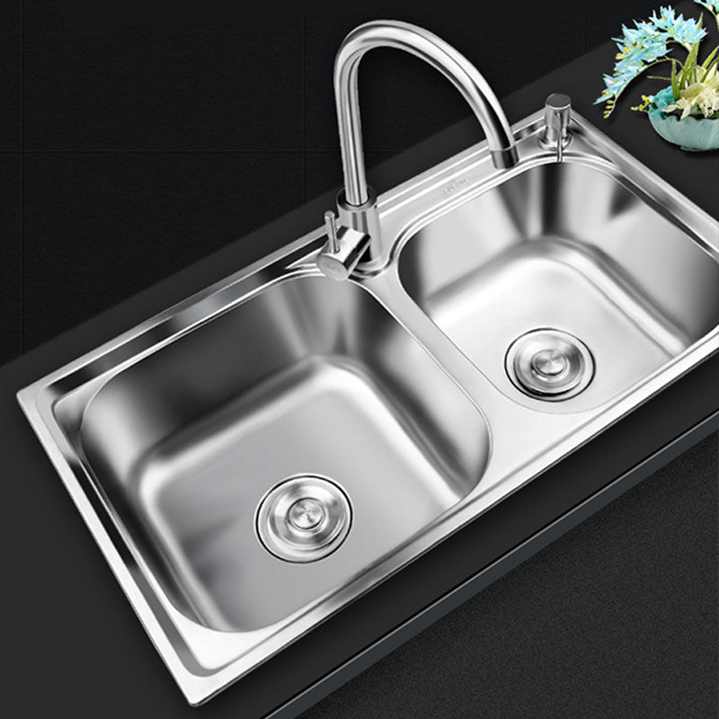 Classic Style Kitchen Sink Stainless Steel Kitchen Sink with Drainage Hole Kit
