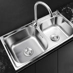 Classic Style Kitchen Sink Stainless Steel Kitchen Sink with Drainage Hole Kit