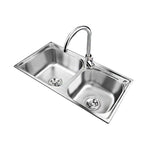 Classic Style Kitchen Sink Stainless Steel Kitchen Sink with Drainage Hole Kit
