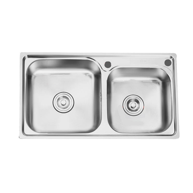 Classic Style Kitchen Sink Stainless Steel Kitchen Sink with Drainage Hole Kit