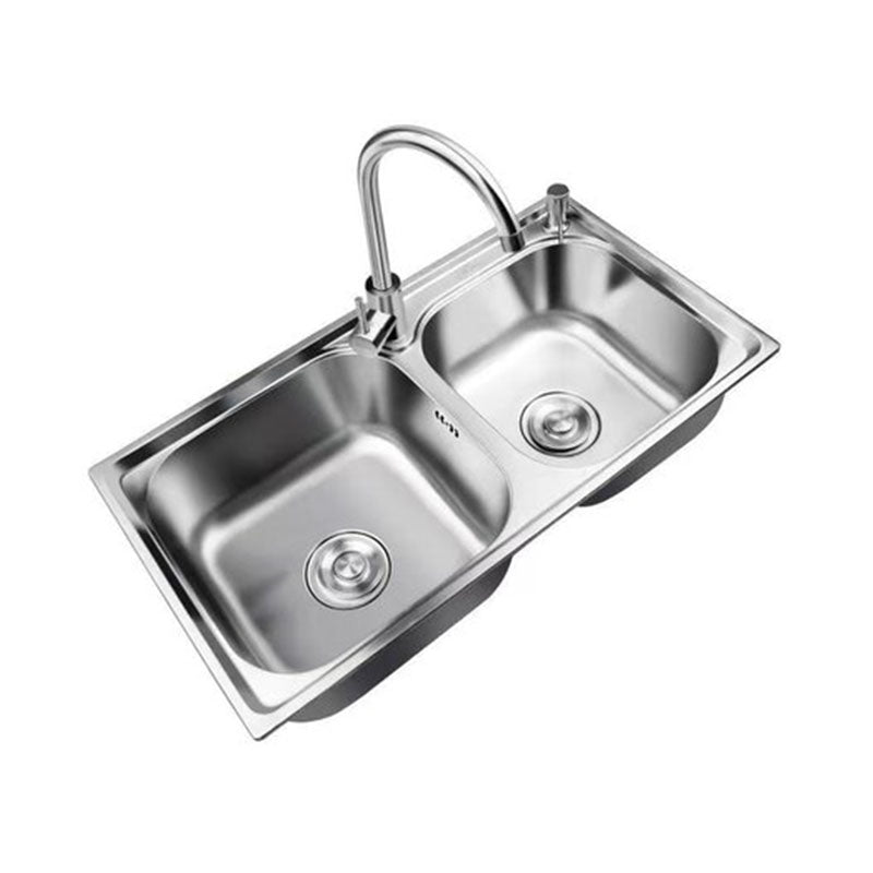 Classic Style Kitchen Sink Stainless Steel Kitchen Sink with Drainage Hole Kit