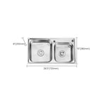 Classic Style Kitchen Sink Stainless Steel Kitchen Sink with Drainage Hole Kit
