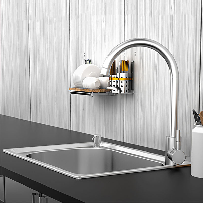 Modern Workstation Sink Stainless Steel Drain Arrangement and Faucet Kitchen Sink