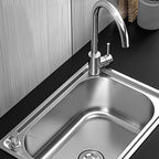 Modern Workstation Sink Stainless Steel Drain Arrangement and Faucet Kitchen Sink