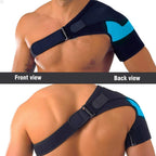Shoulder orthosis with compression pad