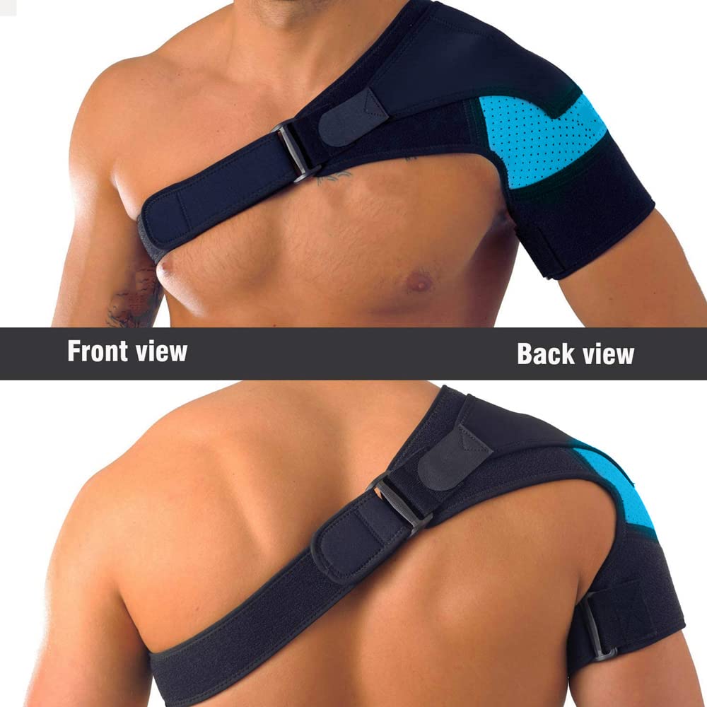 Shoulder orthosis with compression pad