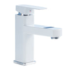 Contemporary sink faucet Digital display Monochrome Low arch basin Bathroom sink