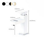 Contemporary sink faucet Digital display Monochrome Low arch basin Bathroom sink