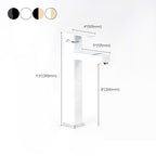 Contemporary sink faucet Digital display Monochrome Low arch basin Bathroom sink