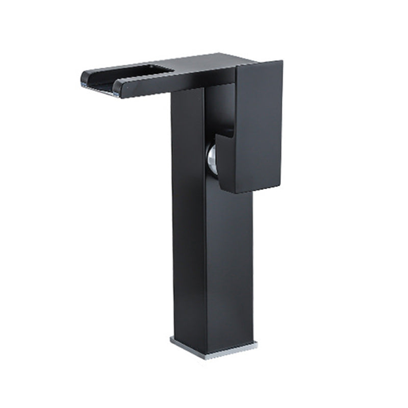 Contemporary Sink Faucet Solid Color Low Arc Bathroom Sink Faucet