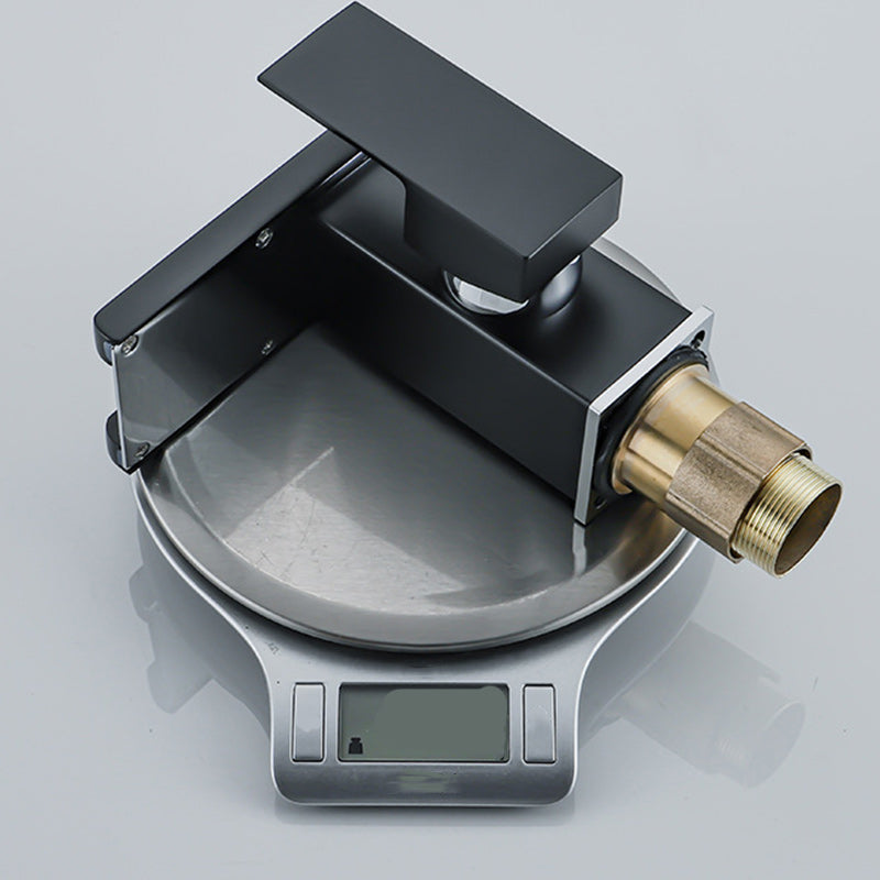Contemporary Sink Faucet Solid Color Low Arc Bathroom Sink Faucet