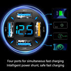 Car Charger 66W Super Fast Charging with USB PD & QC 3.0 – Universal for 12-24V Cigarette Lighter