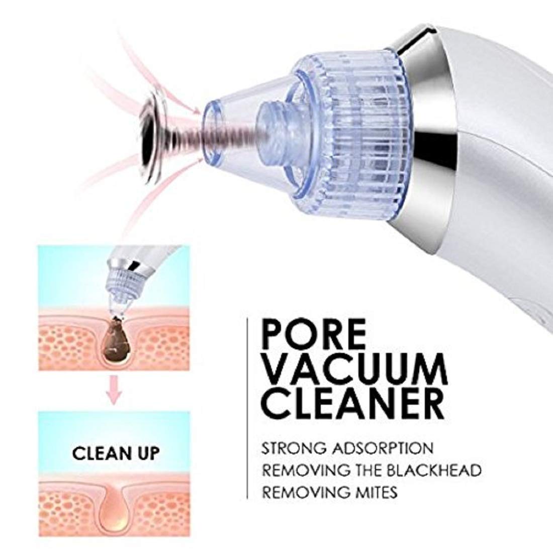 LuxeGlow Elite Blackhead Remover | Rechargeable 4-in-1 solution for a clear, radiant skin