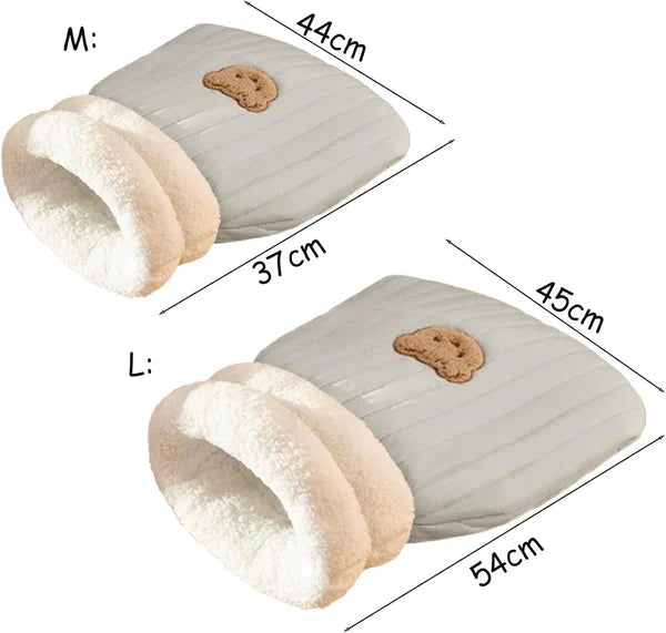 3-Layer Pet Sleeping Bag for Cats & Small Dogs