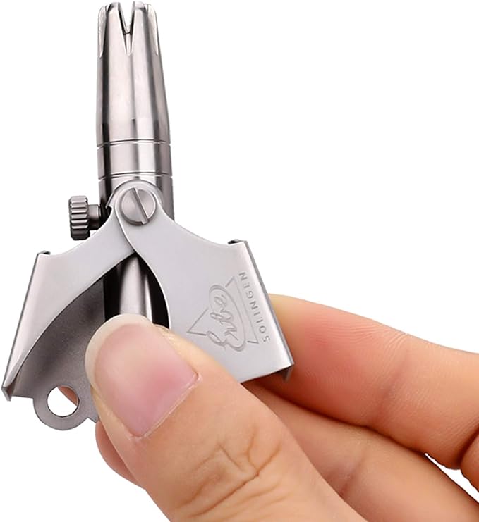 Nose hair remover made of stainless steel