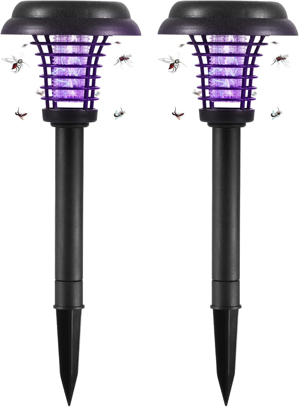 Solar Insect Killer with LED Light – Waterproof Garden Light for Mosquito Repulsion