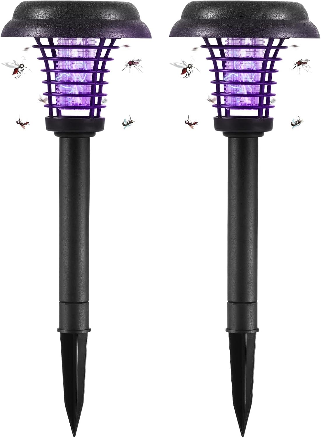 Solar Insect Killer with LED Light – Waterproof Garden Light for Mosquito Repulsion