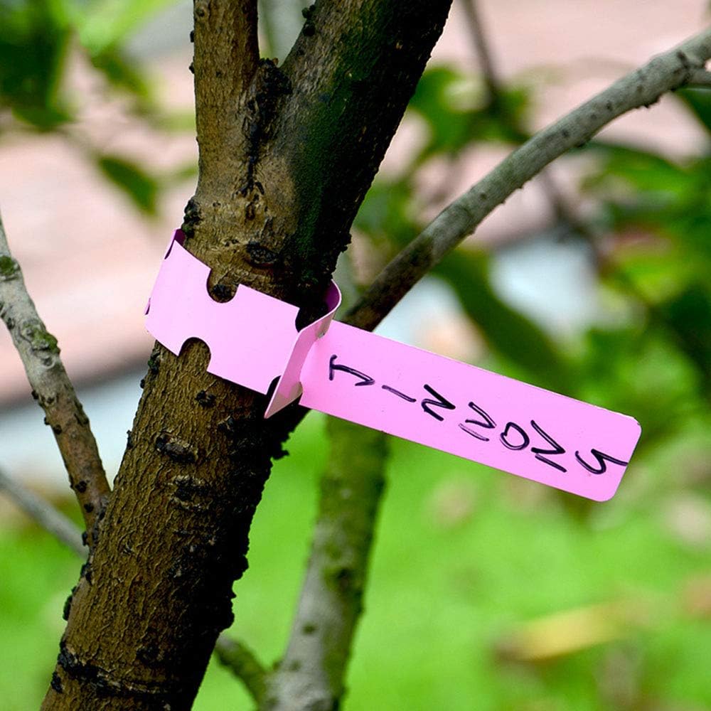 Reusable plant labels made of plastic for garden and tree marking