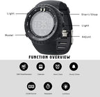Henry Waterproof Men’s Digital Sports Watch – Shockproof, Tactical & LED Backlit Outdoor Timepiece