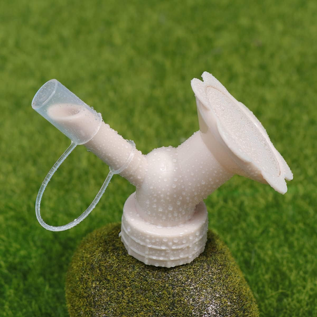 2-in-1 Double Cap Bottle Spray Nozzle – Mini Spray Head for Garden Irrigation