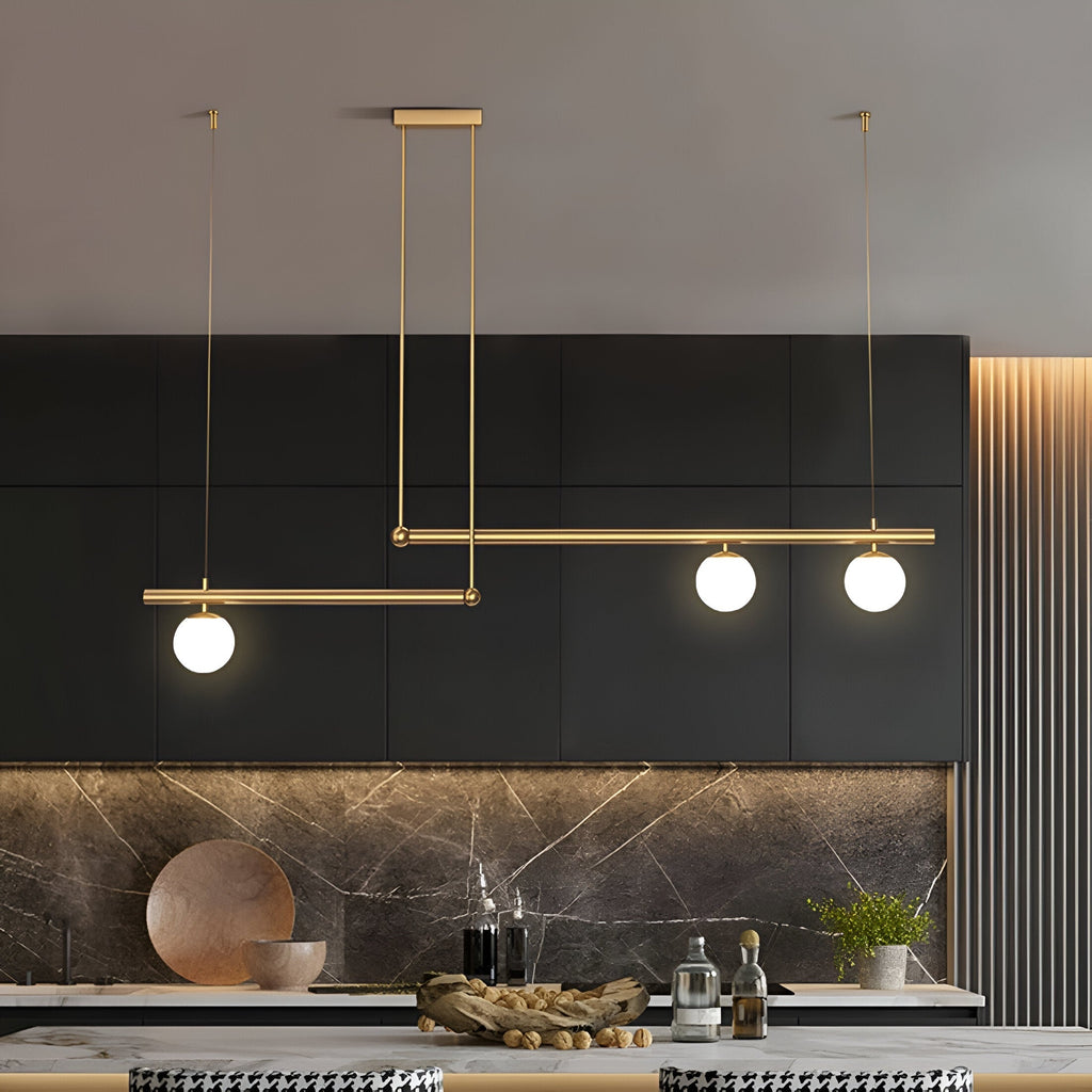 Nordic Glass Linear Luxury Pendant Lamp