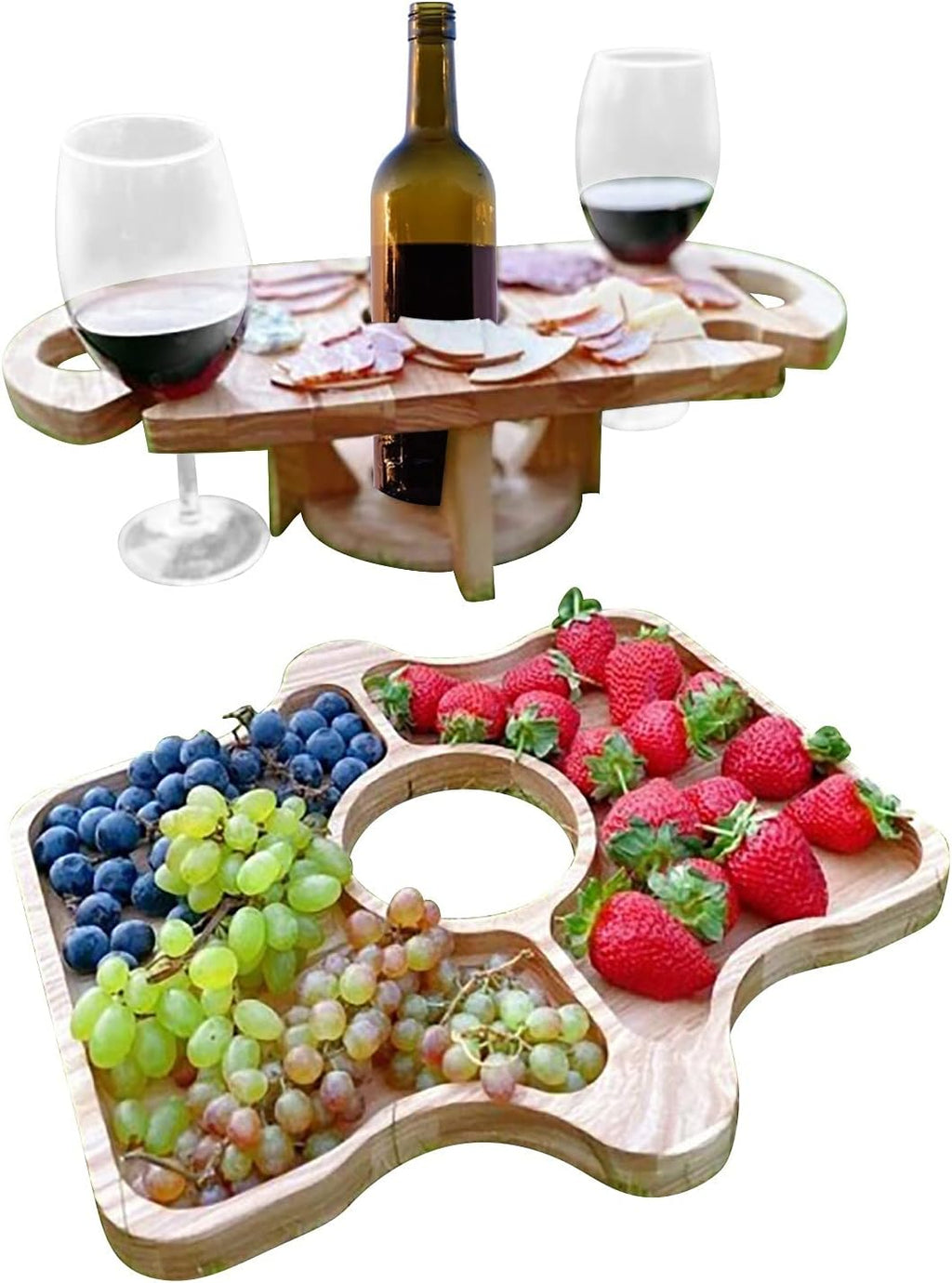 Eindhoven 2-in-1 Fruit and Wine Glass Table Rack