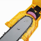 Chainsaw sharpener for precise sharpening of chains