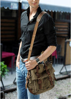 RetroCarry Bag – Vintage Canvas Shoulder Bag for Laptops